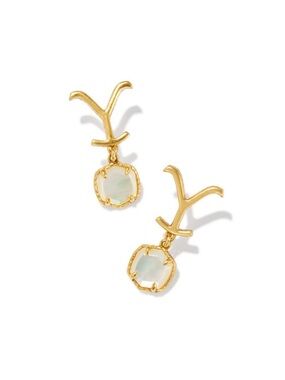 Yellow Rose by Kendra Scott Yellowstone Dutton Drop Earring NWT
